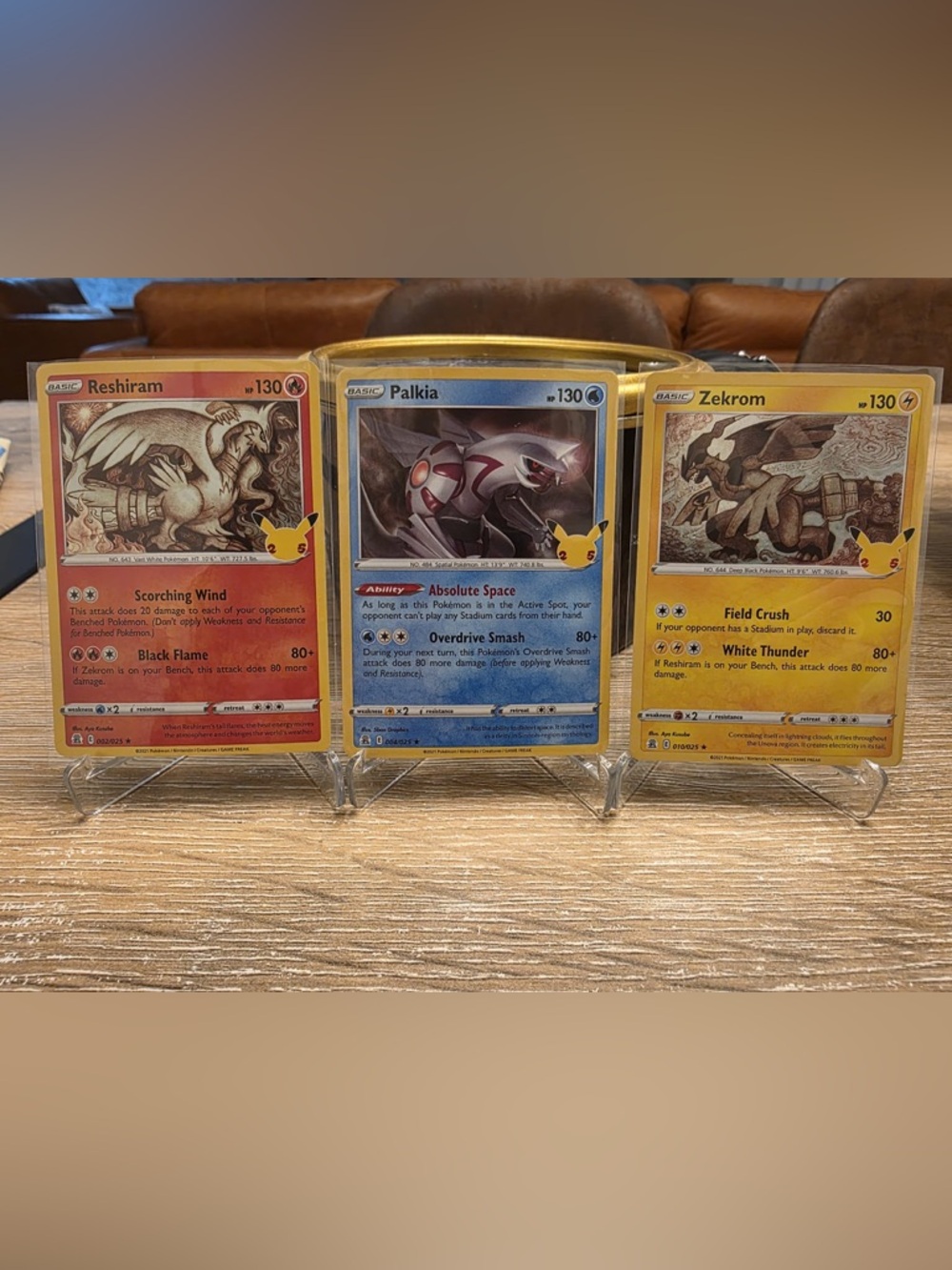 Pokémon TCG Celebrations Legendary Trio: Reshiram, Zekrom, Palkia - NM